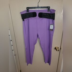 Copper Life Purple Leggings With Adjustable Band Plus Size 4XL NWT